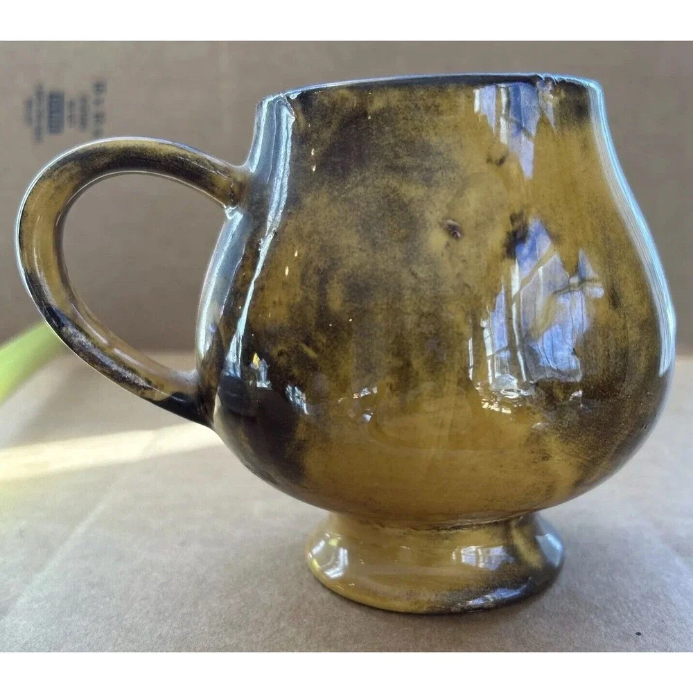 Vintage Head jug shaving mug Pottery Man's head‎ USA